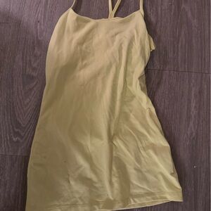 Lululemon Yellow Spaghetti Strap tank